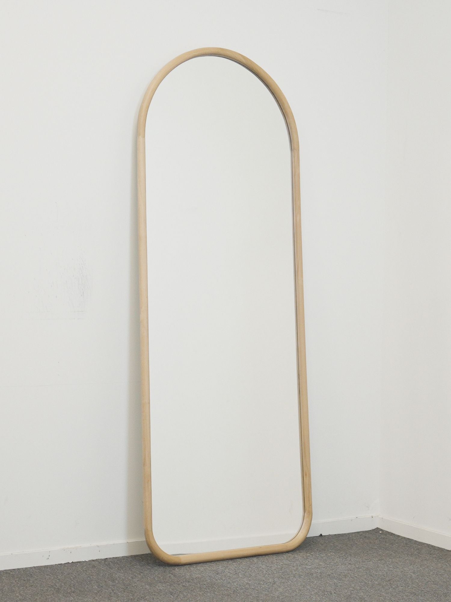 Amélie Natural – Solid Wood Arch Mirror 70.9" x 27.6"