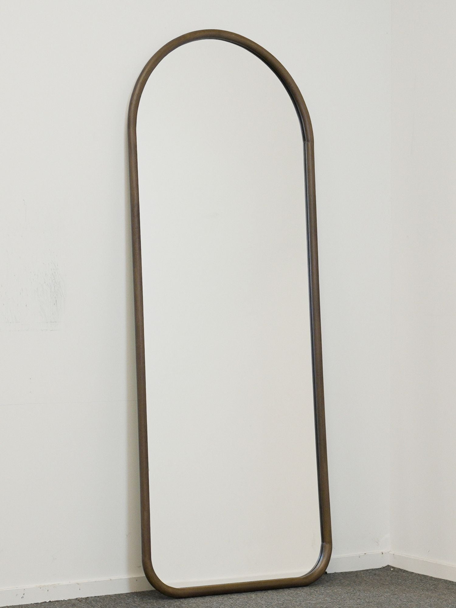 Amélie Walnut – Solid Wood Arch Mirror 70.9" x 27.6"