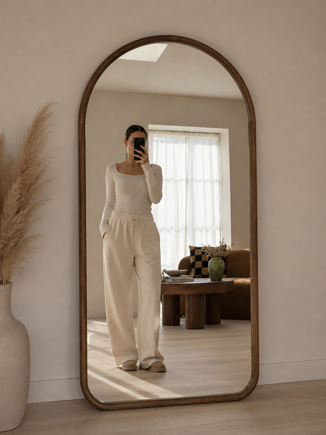 Amélie Walnut XL™ – Arch Mirror