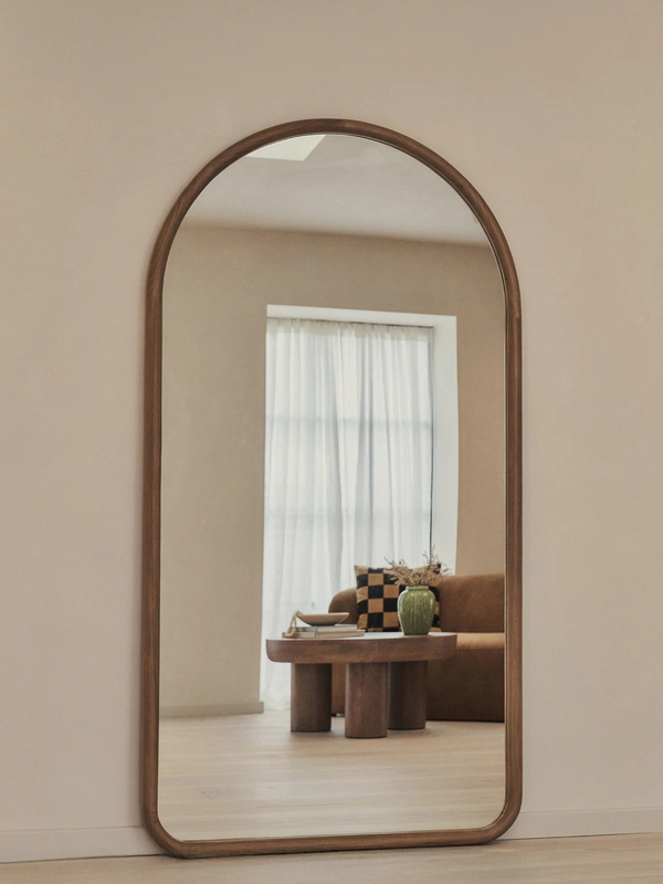 Amélie Walnut XL – Solid Wood Arch Mirror 70.9